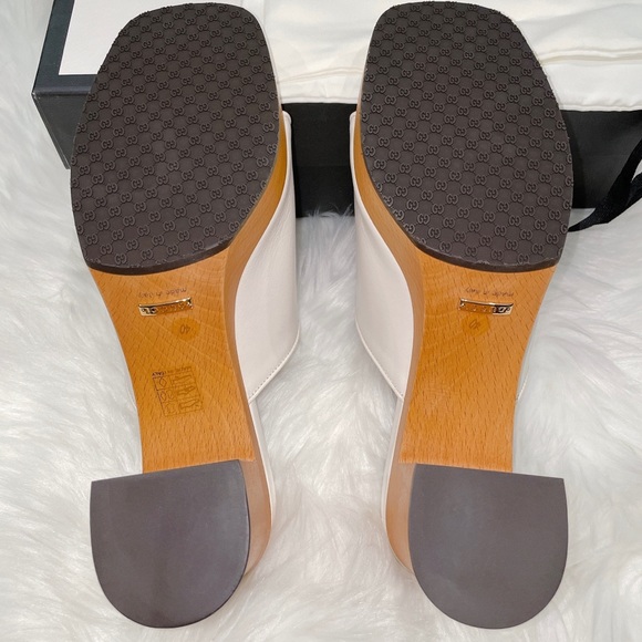 Gucci horsebeit Granada platform slides - Picture 10 of 11